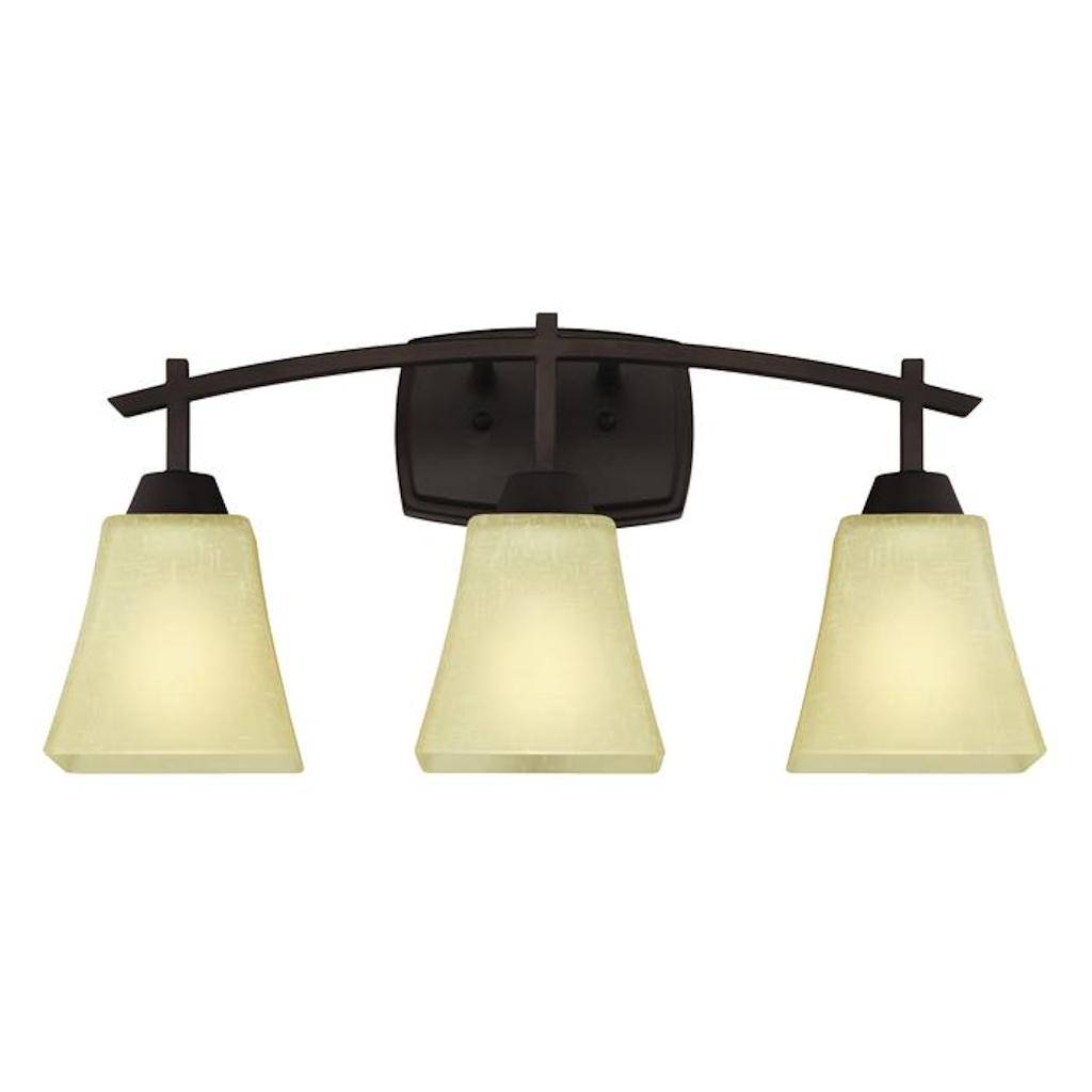 3 Light Oil Rubbed Bronze Indoor Wall Fixture 1