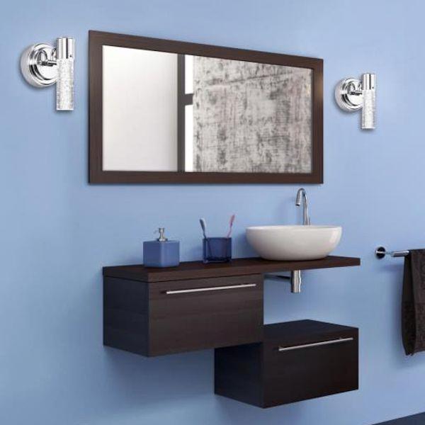1 Light Chrome Dimmable LED Wall Light Fixture 3