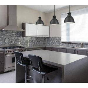 1 Light Matte Brushed Gun Metal Shade Adjustable Pendant Light Fixture 2