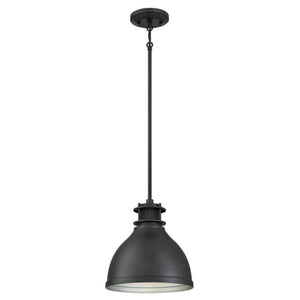 1 Light Matte Brushed Gun Metal Shade Adjustable Pendant Light Fixture 1