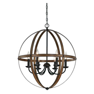 6 Light Oil Rubbed Bronze Chandelier Light Fixture 1