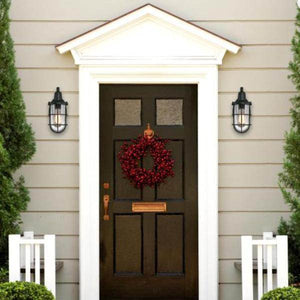 1 Light Textured Black Outdoor Wall Fixture 2