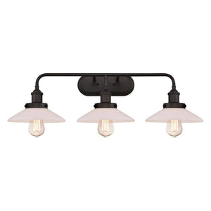 3 Light (Medium Screw Base) Oil Rubbed Bronze Finish Wall Light Fixture 1