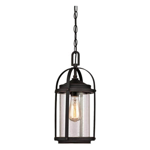 1 Light Oil Rubbed Bronze Outdoor  Pendant Fixture 1