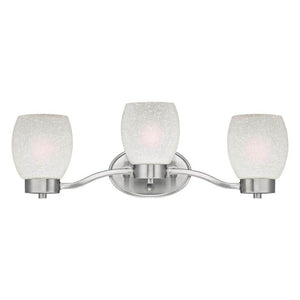 3 Light Brushed Nickel Indoor Wall Fixture 1