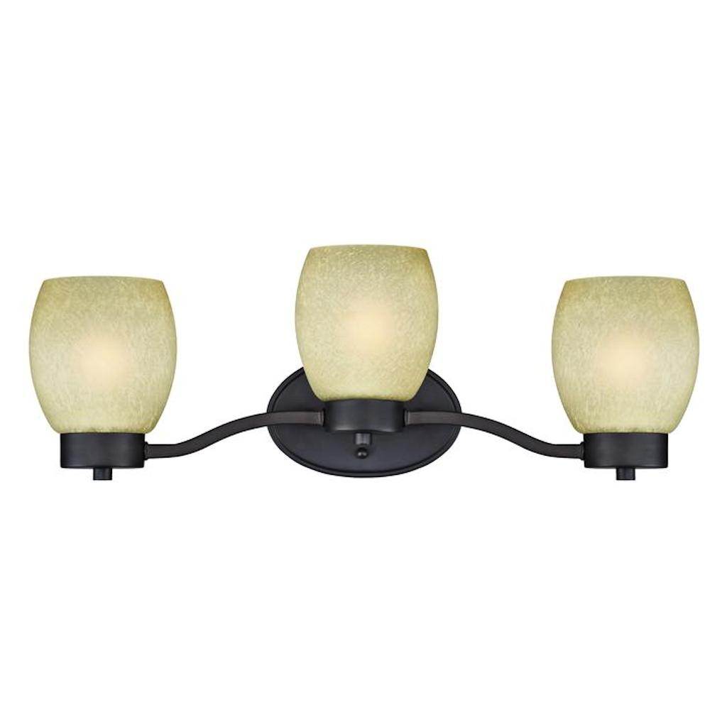 3 Light Oil Rubbed Bronze Indoor Wall Fixture 1