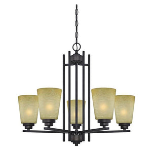 2' x 2' 5 Light Indoor Chandelier 1