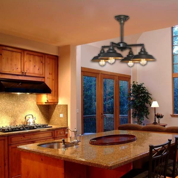 4 Light Oil Rubbed Bronze with Highlights Metallic Bronze Interior 2