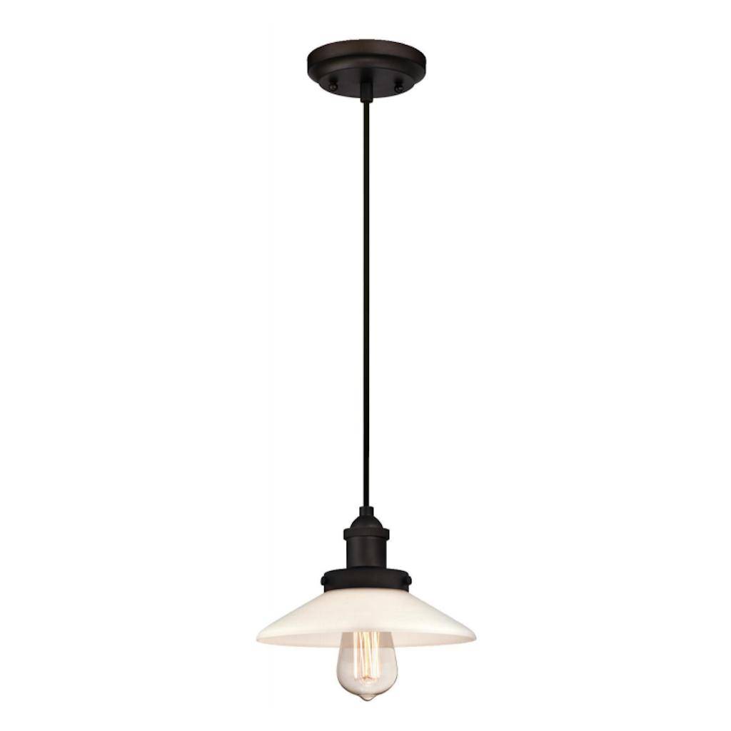 1 Light (Medium Screw Base) Oil Rubbed Bronze Pendant Light Fixture 1
