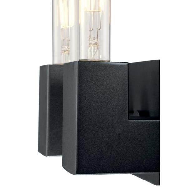 2 Light 4.5 watt 2700K Iron LED Dimmable Wall Fixture 3