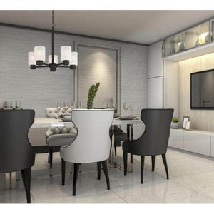 5 Light Oil Rubbed Bronze Frosted Glass Shades Chandelier Light Fixture 3
