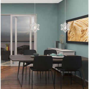 1 Light Matte White Pendant 3