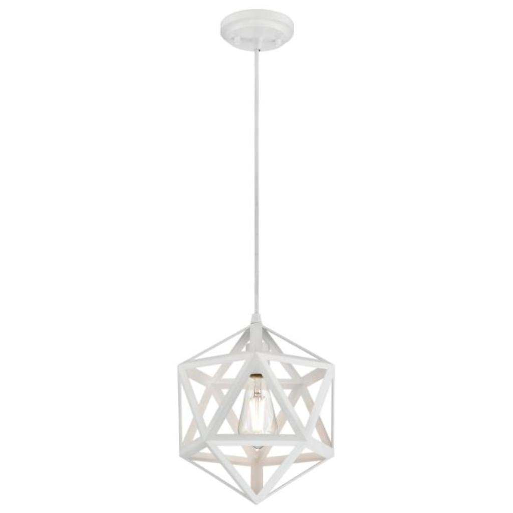 1 Light Matte White Pendant 1