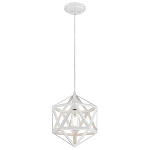 1 Light Matte White Pendant 1