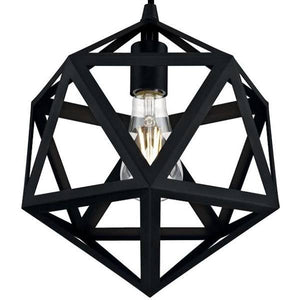 1 Light Matte Black Pendant 2