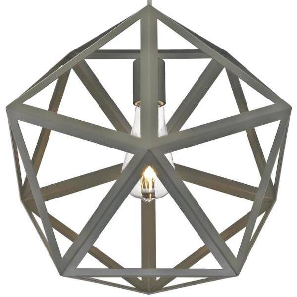 1 Light Matte Grey Pendant 2