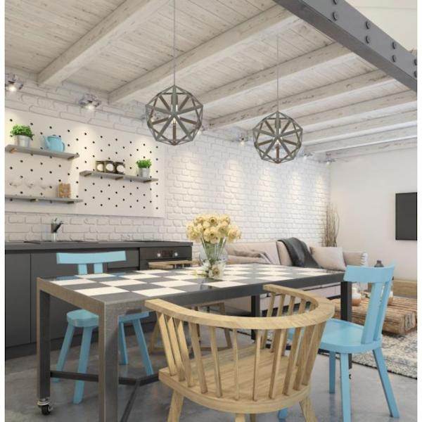 1 Light Matte Grey Pendant 3