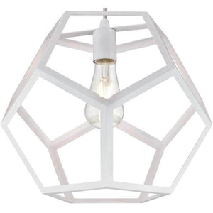 1 Light Matte White Pendant 2