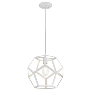 1 Light Matte White Pendant 1