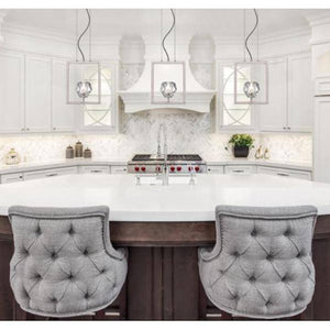 1 Light Brushed Nickel with Crystal Shade Dimmable LED Mini Pendant 3