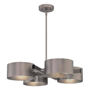 4 Light Dark Pewter Chandelier Light Fixture 1