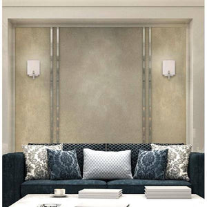 1 Light Brushed Nickel Curved Frosted Glass Shade Wall Light Fixture 3