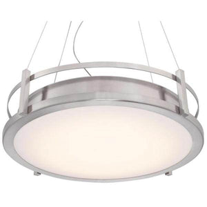 1 Light 45 watt 3000K Natural White Brushed Nickel Dimmable LED Chandelier 3
