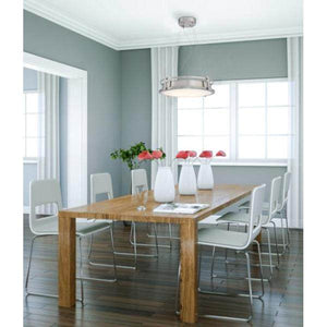 1 Light 45 watt 3000K Natural White Brushed Nickel Dimmable LED Chandelier 4