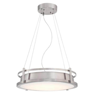 1 Light 45 watt 3000K Natural White Brushed Nickel Dimmable LED Chandelier 1