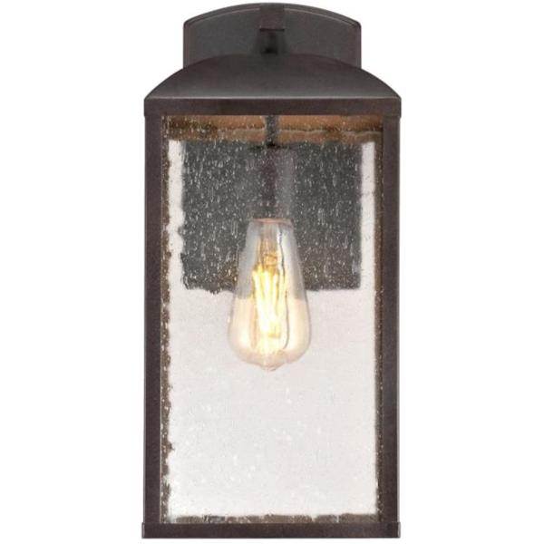 1 Light 17" Victorian Bronze with Clear Seeded Glass Wall Fixture 2
