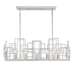 5 Light  Nickel Luster Finish Indoor Chandelier 2