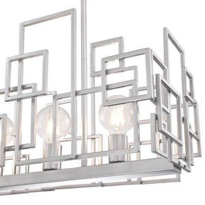 5 Light  Nickel Luster Finish Indoor Chandelier 3