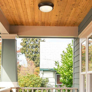 2 Light Oil Rubbed Bronze with Frosted Glass Flush Ceiling Light Fixture 4
