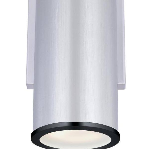 2 Light 8.5 watt Nickel Luster Finish Frosted Glass Lens Dimmable LED Outdoor Wall Fixture 4