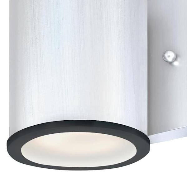 1 Light 8.5 watt 2700K Warm White Nickel Luster LED Wall Light Fixture 5