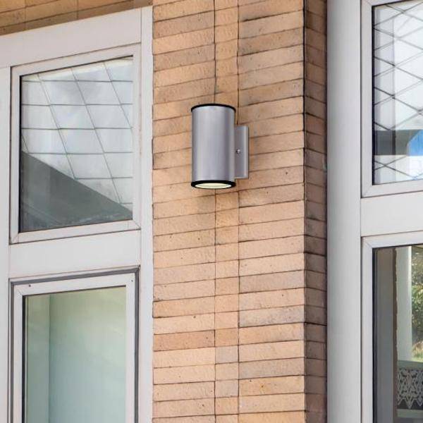 1 Light 8.5 watt 2700K Warm White Nickel Luster LED Wall Light Fixture 6