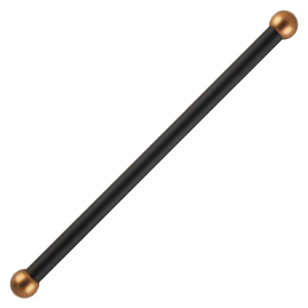 Black Finish Steel Brass Colored Polycarbonate Spherettes Ladder Rest 1