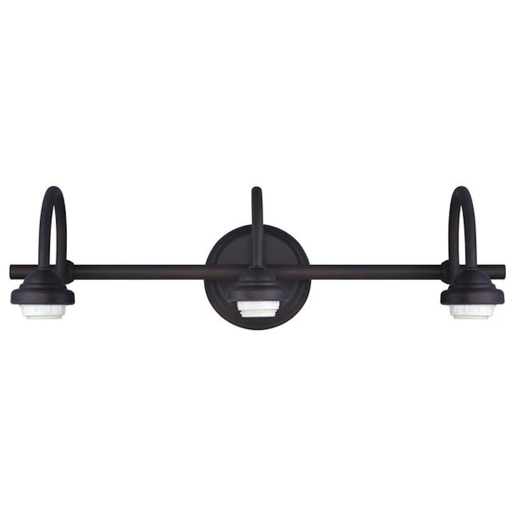 3 Light (Medium Screw Base) 22.6" Oil Rubbed Bronze Finish Wall Light Fixture 1