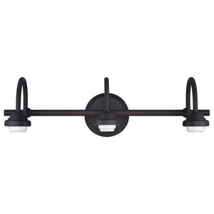 3 Light (Medium Screw Base) 22.6" Oil Rubbed Bronze Finish Wall Light Fixture 1