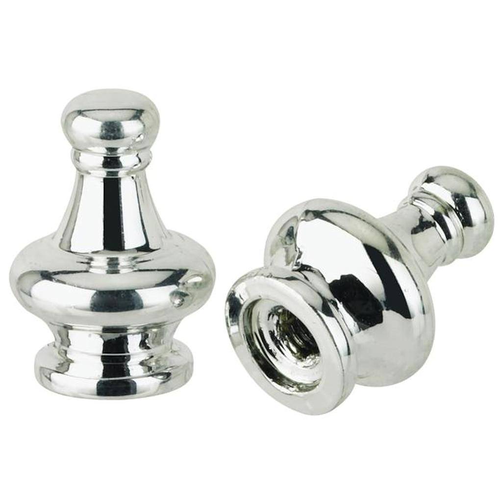 1.2" Nickel Lamp Finial (2 pack) 1