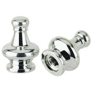 1.2" Nickel Lamp Finial (2 pack) 1