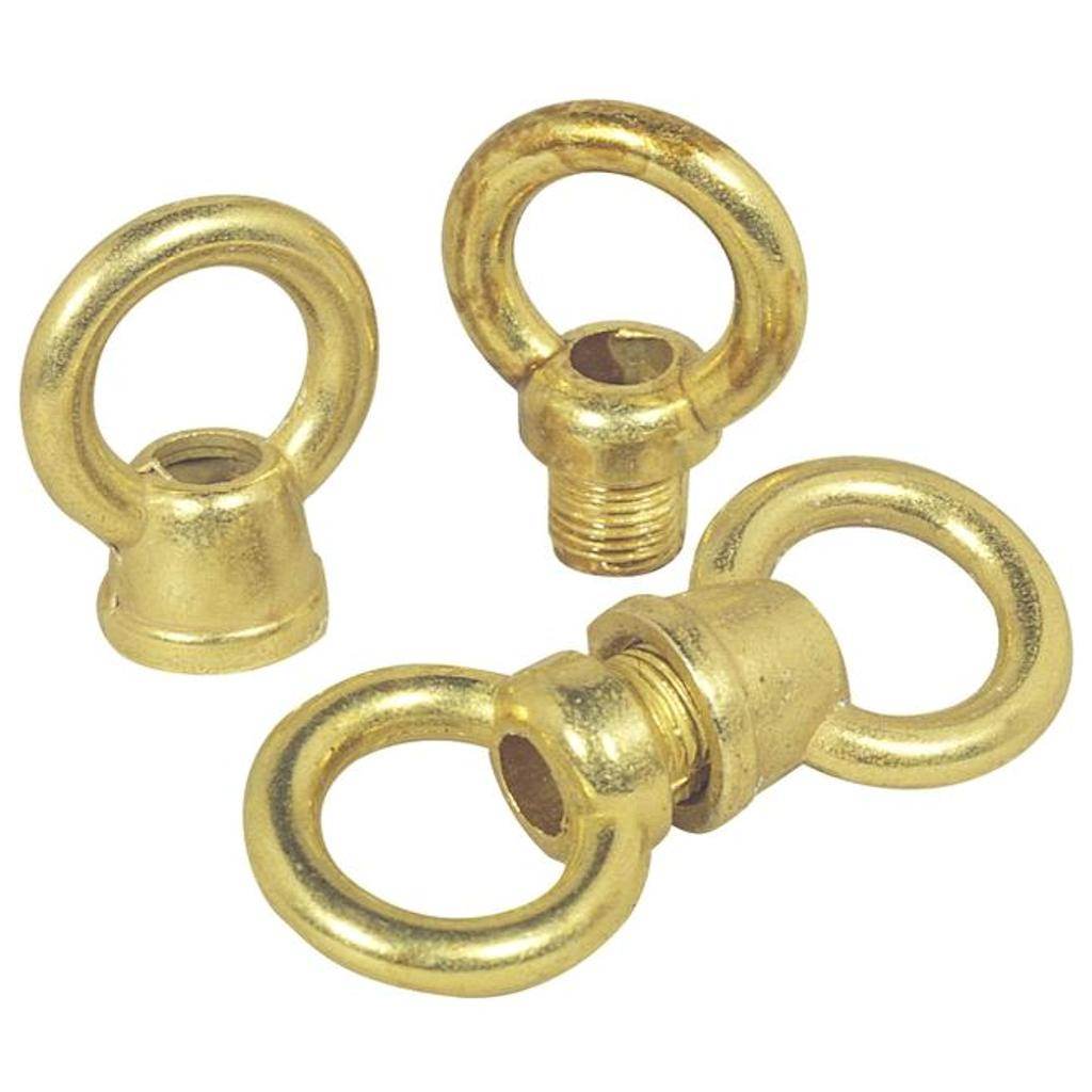 1" Brass Plated Threaded Loops (4 pack) 1