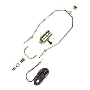 10" Brass 3-Way Socket "Make a Lamp" Kit 1
