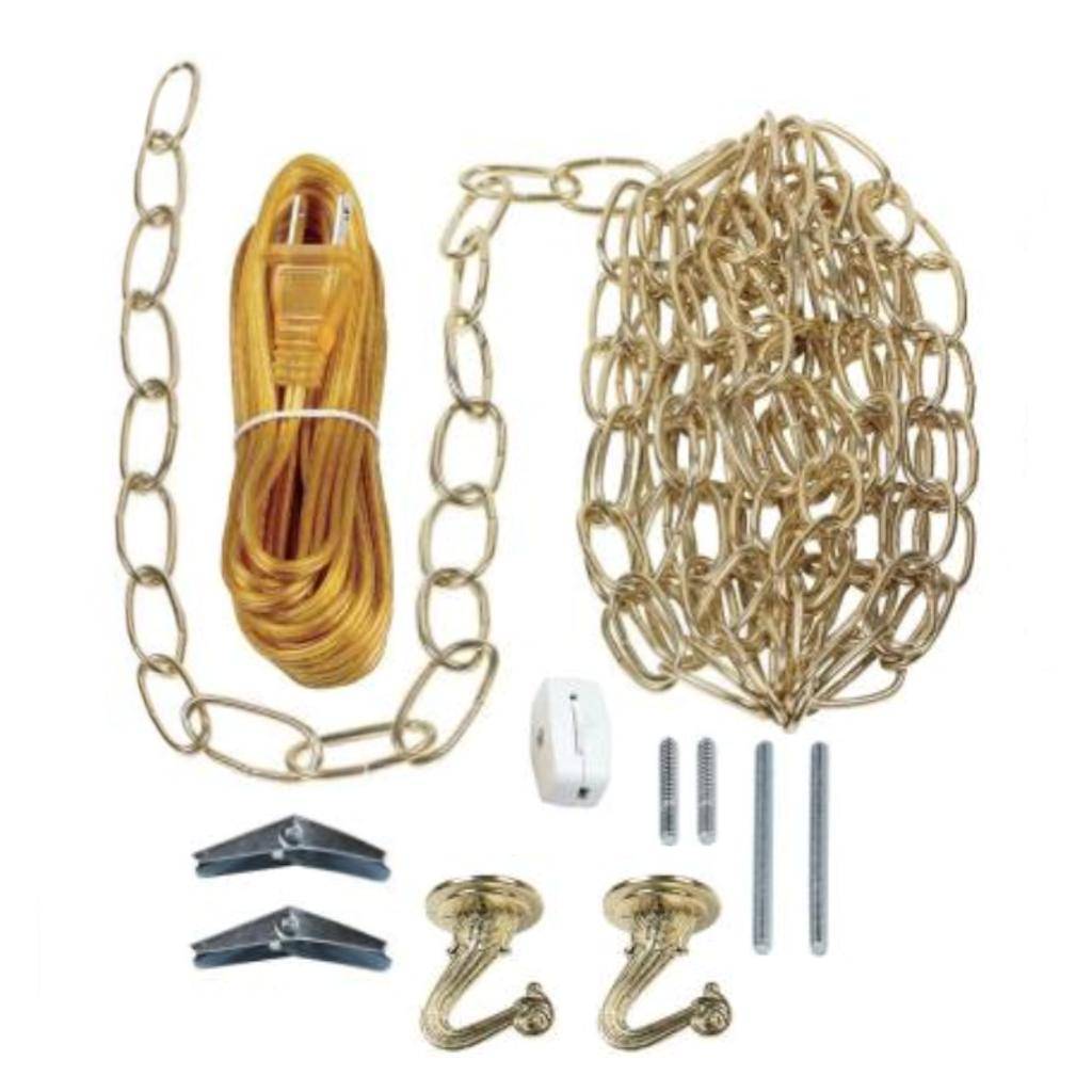 15' Polished Brass Swag Kit 1