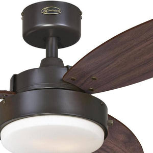 42" Oil Rubbed Bronze Reversible Three-Blade Indoor LED Ceiling Fan 5