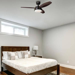 42" Oil Rubbed Bronze Reversible Three-Blade Indoor LED Ceiling Fan 6