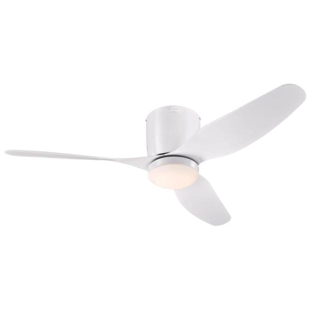 46" White 3 Blade Indoor LED Ceiling Fan 1