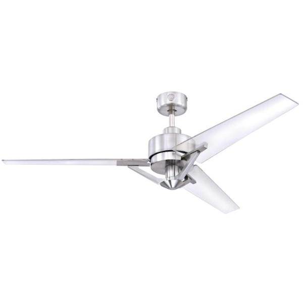 54" Brushed Nickel 3 Blade Indoor Ceiling Fan 1
