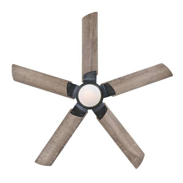 52" Iron Finish 3 Riverbed Blades Indoor LED Ceiling Fan 3
