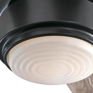52" Iron Finish 3 Riverbed Blades Indoor LED Ceiling Fan 4